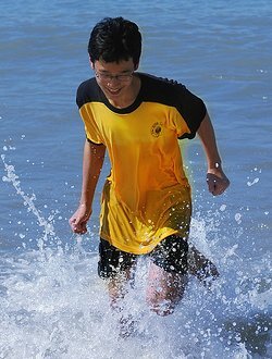 Swim shirt and shorts